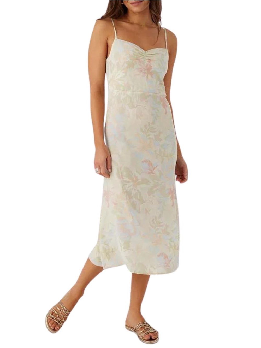 O'Neill Bryelle Floral Sweetheart Midi Dress Size XS
